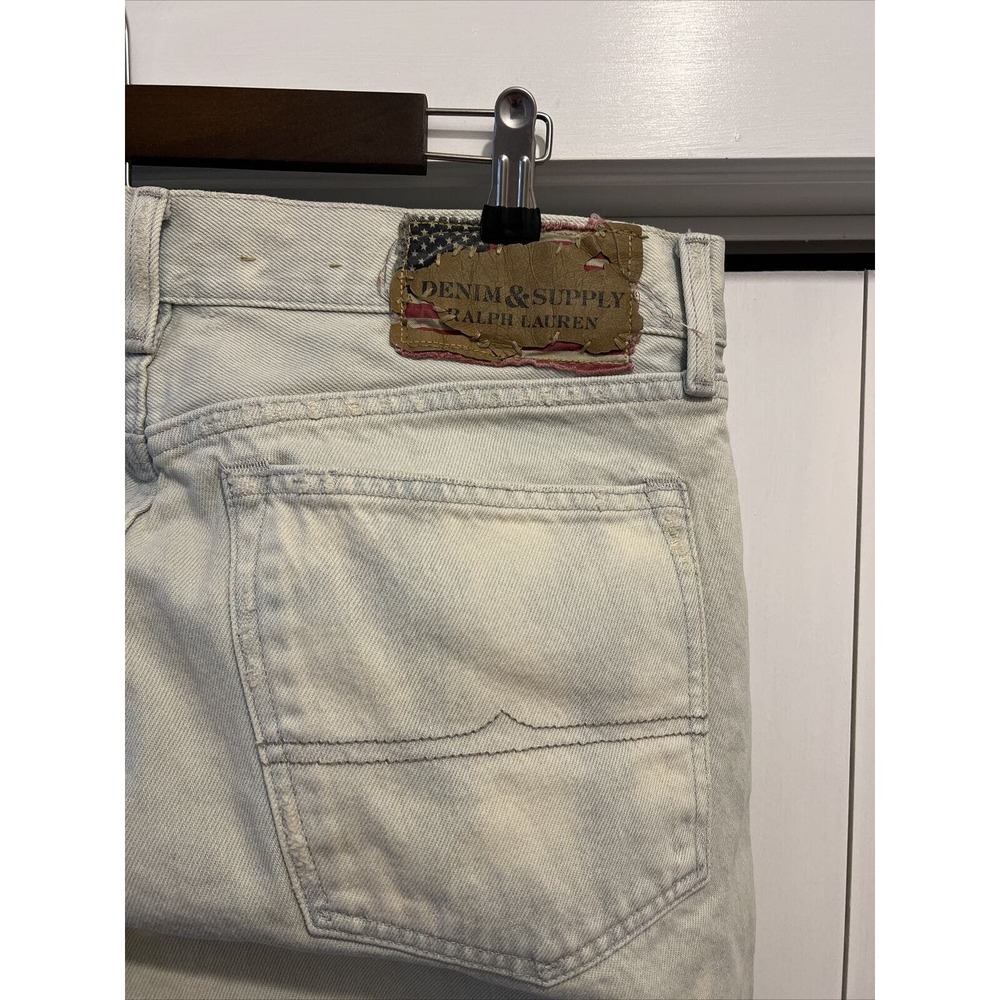 Denim & Supply Ralph Lauren Jeans Mens 33x30 Prospect Slim Fit Light Wash Faded - Picture 6 of 11